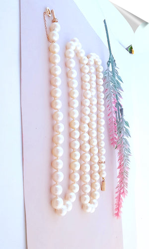 Collier Collier Perles de culture choker fermoir et chaîne or 58 Facettes AA 1539