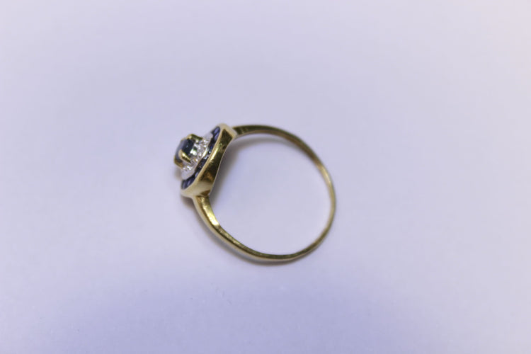 Bague 52 Bague Diamants et Saphirs 58 Facettes