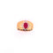 Bague Bague vintage en or jaune, rubis cabochon et diamants 58 Facettes