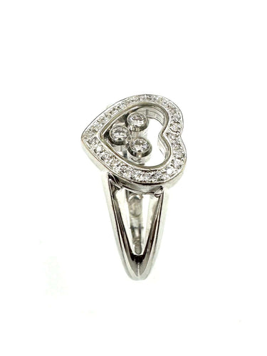 Bague 56 CHOPARD. Bague Happy Diamonds or blanc et diamants 58 Facettes