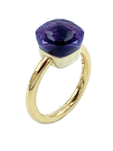 Bague Pomellato. Bague Nudo Classique or et améthyste 58 Facettes