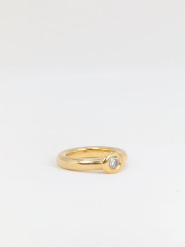 Bague 50 Chaumet - solitaire en or et diamant 58 Facettes