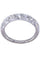 Bague 51 Demi-alliance or blanc diamants 58 Facettes 079291