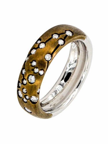 Bague 54 Repossi Bague Astrale Or noir Diamant 58 Facettes 00030GD