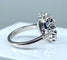 Bague 52 Bague marguerite saphir et diamants 58 Facettes AB160