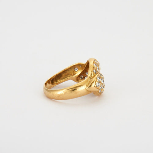 Bague 58 Bague or jaune, diamants 58 Facettes HS21071