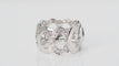 Bague 57 Bague collection C Cartier Or blanc Diamants 58 Facettes 32212