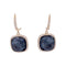 Boucles d'oreilles Boucles d'oreilles or rose, hématite, quartz, diamants. 58 Facettes 32895