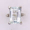Bague 50 Bague Aigue-Marine Diamants 58 Facettes
