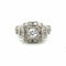 Bague 57 Bague Art déco Or Diamant 58 Facettes