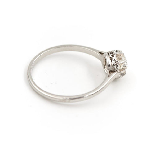 Bague 52 Bague Solitaire Or blanc Diamant 58 Facettes 1819794CN
