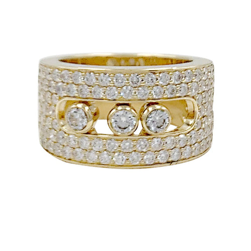 Bague 49 Bague Messika, "Move Joaillerie Pavée", or jaune, diamants 58 Facettes 32161