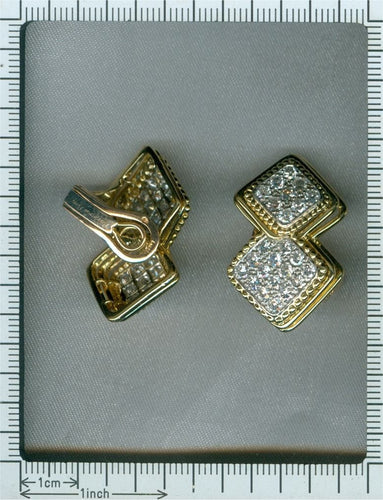 Boucles d'oreilles Boucheron - clips d'oreilles diamants 58 Facettes 16110-0082