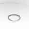 Bague Demi-alliance en or blanc et diamants 58 Facettes 19791