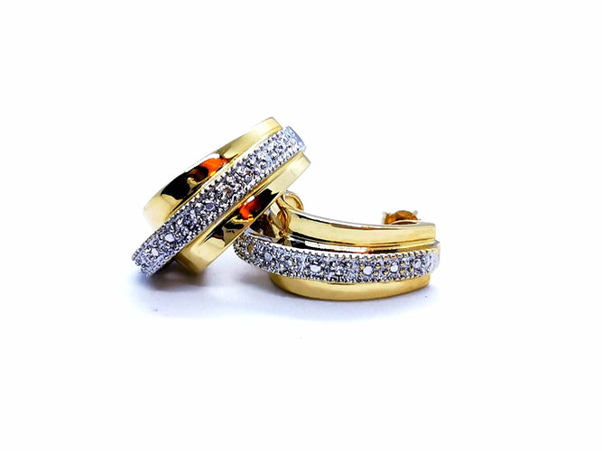 Boucles d'oreilles Boucles d'oreilles Or jaune Diamant 58 Facettes 997147CN