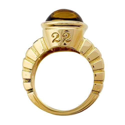 Bague 53 Bague Van Cleef & Arpels "Façade" en or jaune, citrine. 58 Facettes 31759