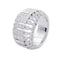 Bague 55 Bague Cartier, "Couronne", or blanc, diamants. 58 Facettes 32251