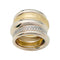 Bague 52 Bague Pomellato en or naturel et jaune modèle "Tubulaire", diamants. 58 Facettes 31173