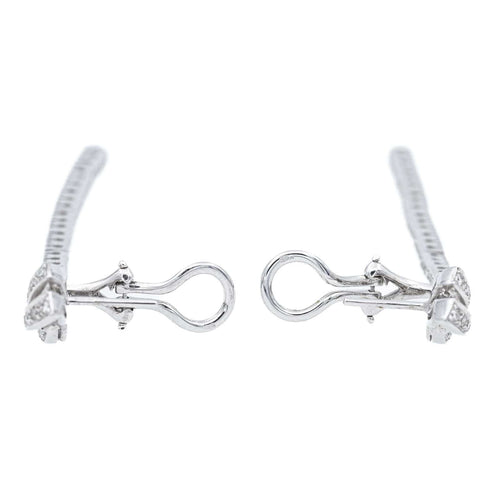 Boucles d'oreilles Boucles d'oreilles Pendantes Or blanc Diamant 58 Facettes 578261CD