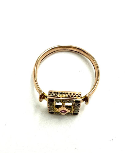 Bague 53 Bague Empire austro-hongrois 58 Facettes