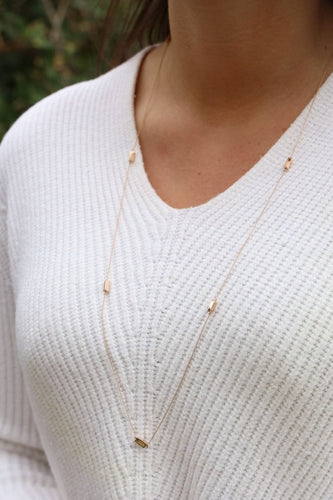 Collier Ginette NY Collier Sautoir Or rose 58 Facettes 2246424CN