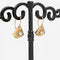 Boucles d'oreilles Dormeuses anciennes géométriques or jaune saphir blanc 58 Facettes 19-456J