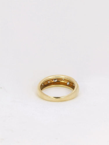 Bague 54.5 Bague jonc Or jaune Diamants 58 Facettes J139