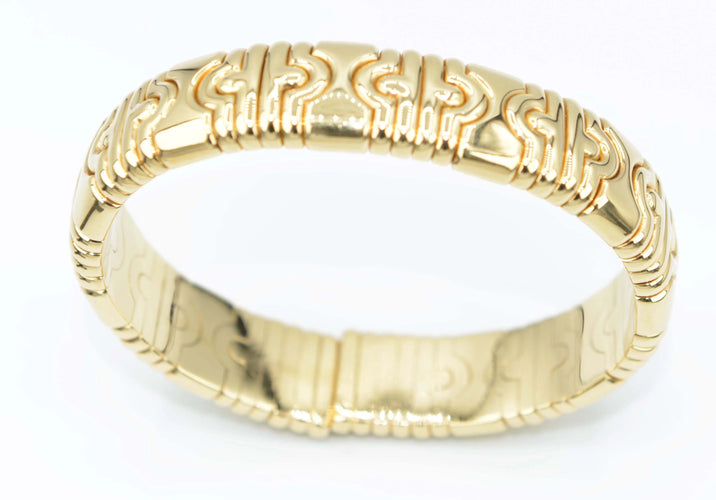 Bracelet Bracelet jonc or jaune Bvlgari collection Parentesi 58 Facettes 0