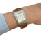 Montre Montre Boucheron, "Reflet", en acier sur bracelet cuir. 58 Facettes 31817