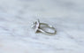 Bague 52 Bague Art Déco Or blanc Platine Diamants 58 Facettes