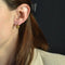 Boucles d'oreilles Dormeuses anciennes or rose demi perles fines serti étoilé 58 Facettes 19-187A