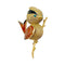 Broche Broche "Oiseau Huppé" or jaune, émeraude, émail. 58 Facettes 31613