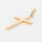 Pendentif Croix or rose 58 Facettes 14-330