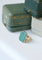 Bague Chevalière or rose et malachite 58 Facettes