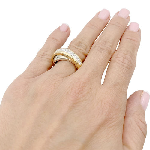 Bague 52 Bague Cartier, "Odyssée", deux ors, diamants. 58 Facettes 33057