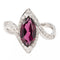 Bague 54 Bague Or blanc Grenat Almandin 58 Facettes 2329109CN
