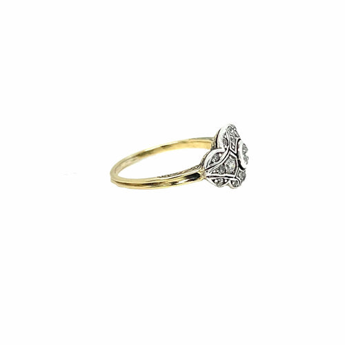 Bague 53 Bague filigrane Or Diamants 58 Facettes