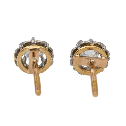 Boucles d'oreilles Boucles d'oreilles Puces Or jaune Diamant 58 Facettes 2746540CN