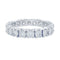 Bague 56 Alliance tour complet or blanc, diamants. 58 Facettes 32378