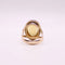 Bague Bague Vintage Citrine ovale sur or jaune 58 Facettes