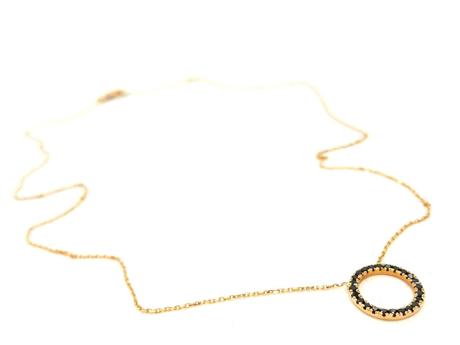 Collier Collier Or rose Diamant 58 Facettes 579187RV