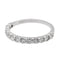 Bague 52 Bague Demi alliance Or blanc Diamant 58 Facettes 2513750CN