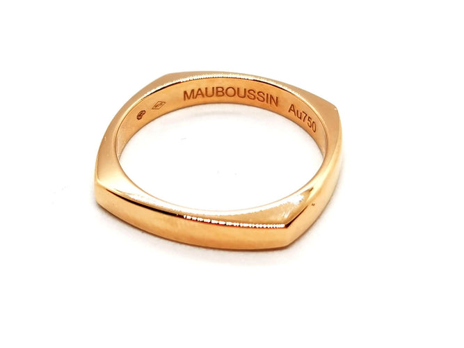 Bague 61 Mauboussin Bague Alliance Odéon d'amour Or rose 58 Facettes 1468608CN