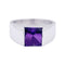 Bague 55 Bague Cartier, "Tank", or blanc, améthyste. 58 Facettes 33391