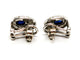 Boucles d'oreilles Boucles d'oreilles Or blanc Saphir 58 Facettes 1553011CN