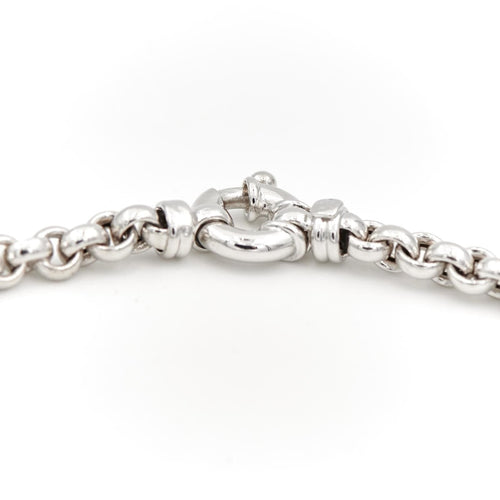 Collier Collier Maille Jaseron Or blanc 58 Facettes 1931131CN