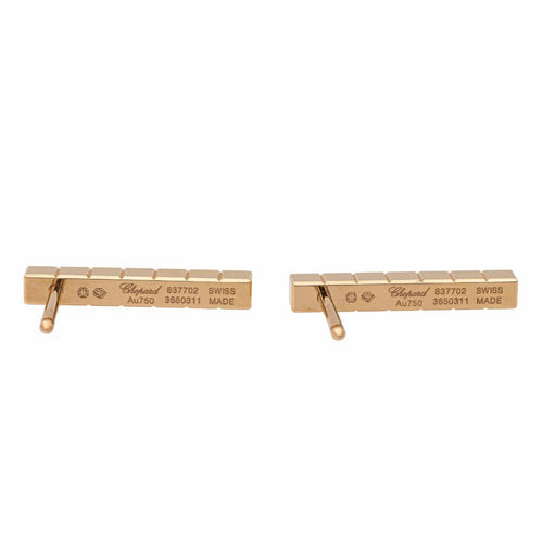 Boucles d'oreilles Chopard Boucles d'oreilles Puces Ice cube Or rose Diamant 58 Facettes 2834724CN