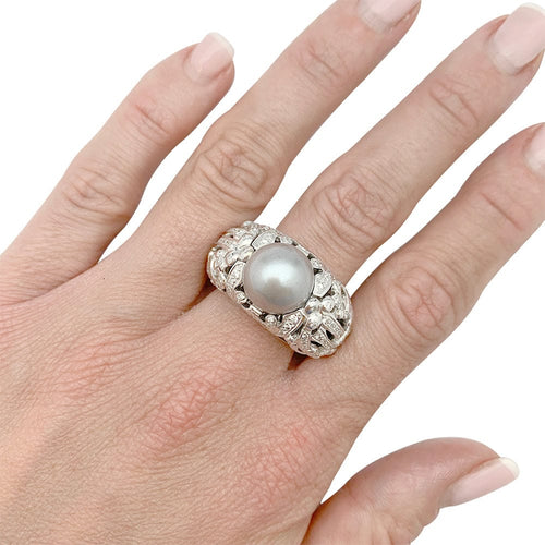 Bague 55 Bague Dior, "Désirée", or blanc, diamants. 58 Facettes 31440