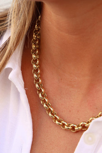 Collier Collier Maille jaseron Or jaune 58 Facettes 1913075CN