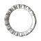 Bague 52 Alliance or blanc et diamants. 58 Facettes 31103